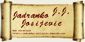 Jadranko Josijević vizit kartica